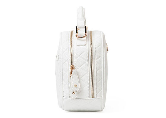 Diamond embossed fabric high fashion handbags personalized light gold hardware decoration