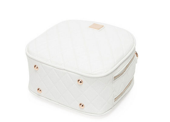 Diamond embossed fabric high fashion handbags personalized light gold hardware decoration