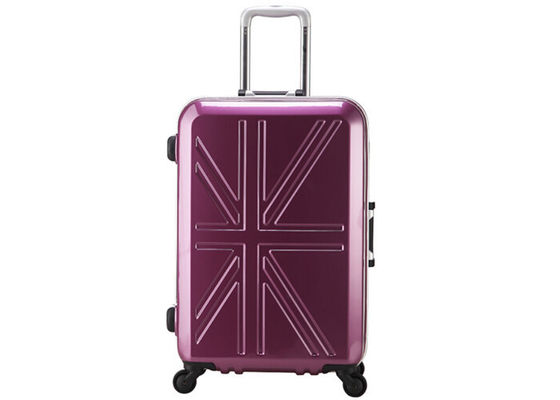 Hard wearing trolley plastic 4 piece luggage set 20 23 26 29 inch for business and travel