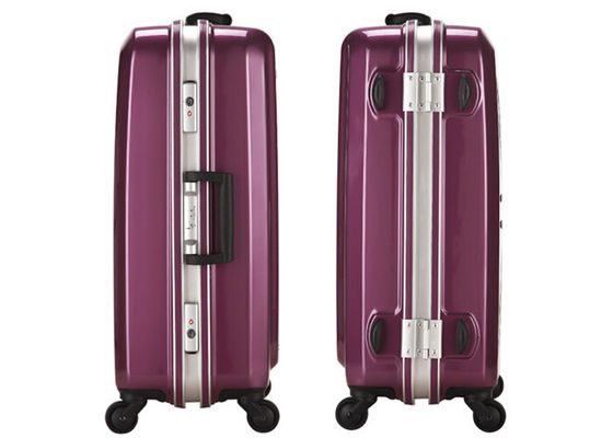 Hard wearing trolley plastic 4 piece luggage set 20 23 26 29 inch for business and travel