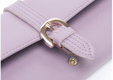 Female Cow leather multi card Wallets And Purses with zipper pocker on back