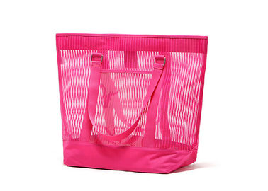 متعددة الوظائف روز السيدات شاطئ حقيبة / واضح من البلاستيك حمل الحقائب الترويجية